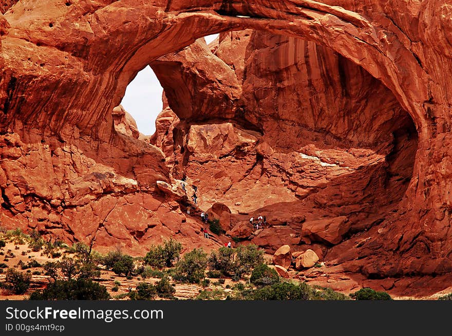 Huge arches, Arches Park, Utah