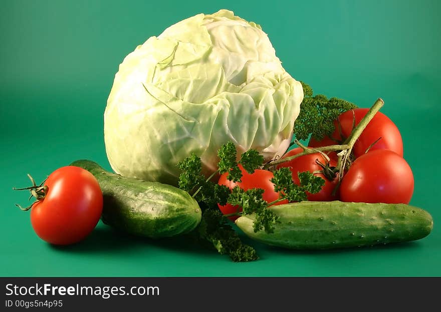 Cabbage and vegetables