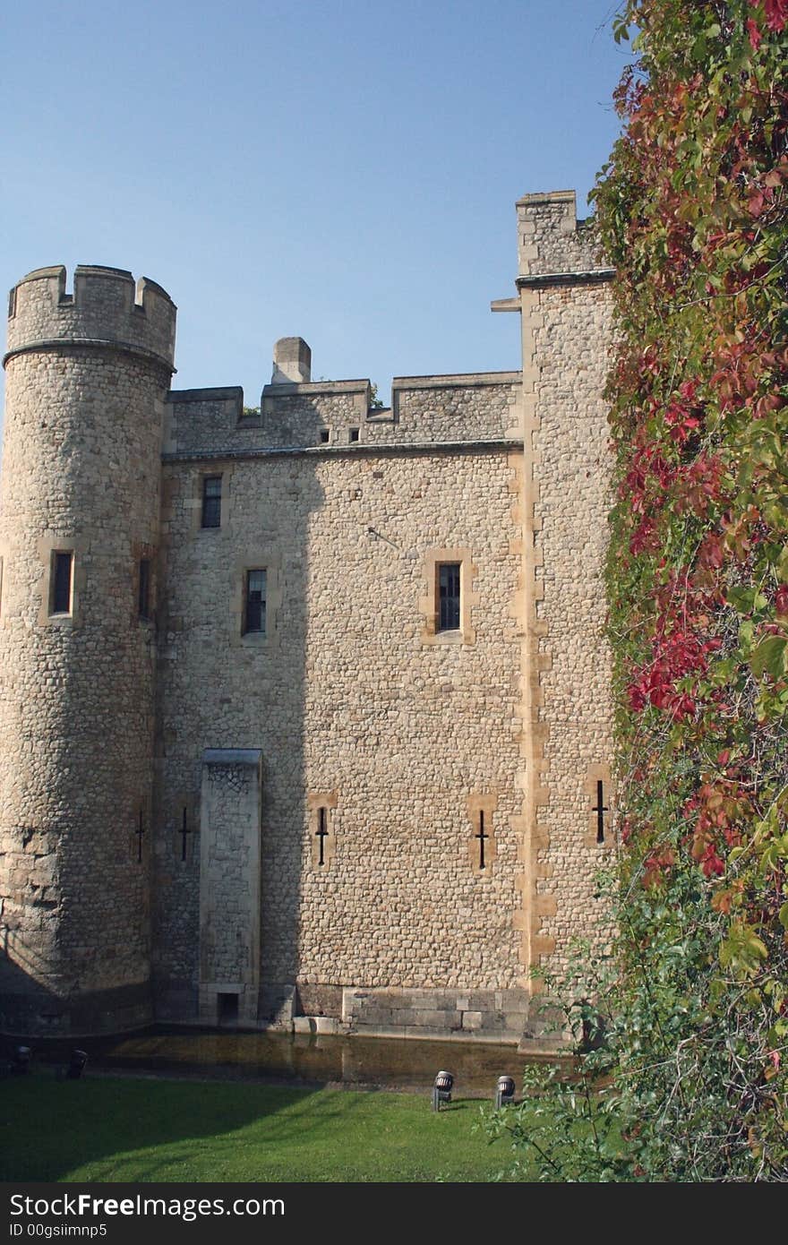 Part of the Tower of London, London, England