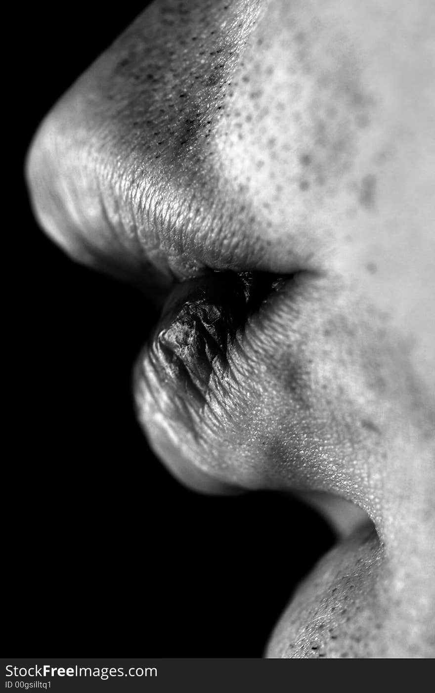 Close up of a mouth. Close up of a mouth