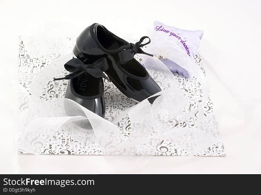 Tap shoes and ribbons