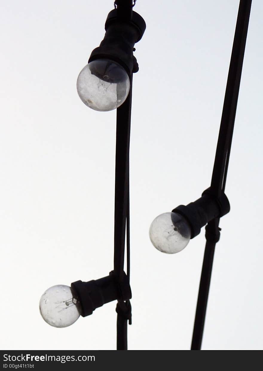 Jast a 3 lamps on two wires