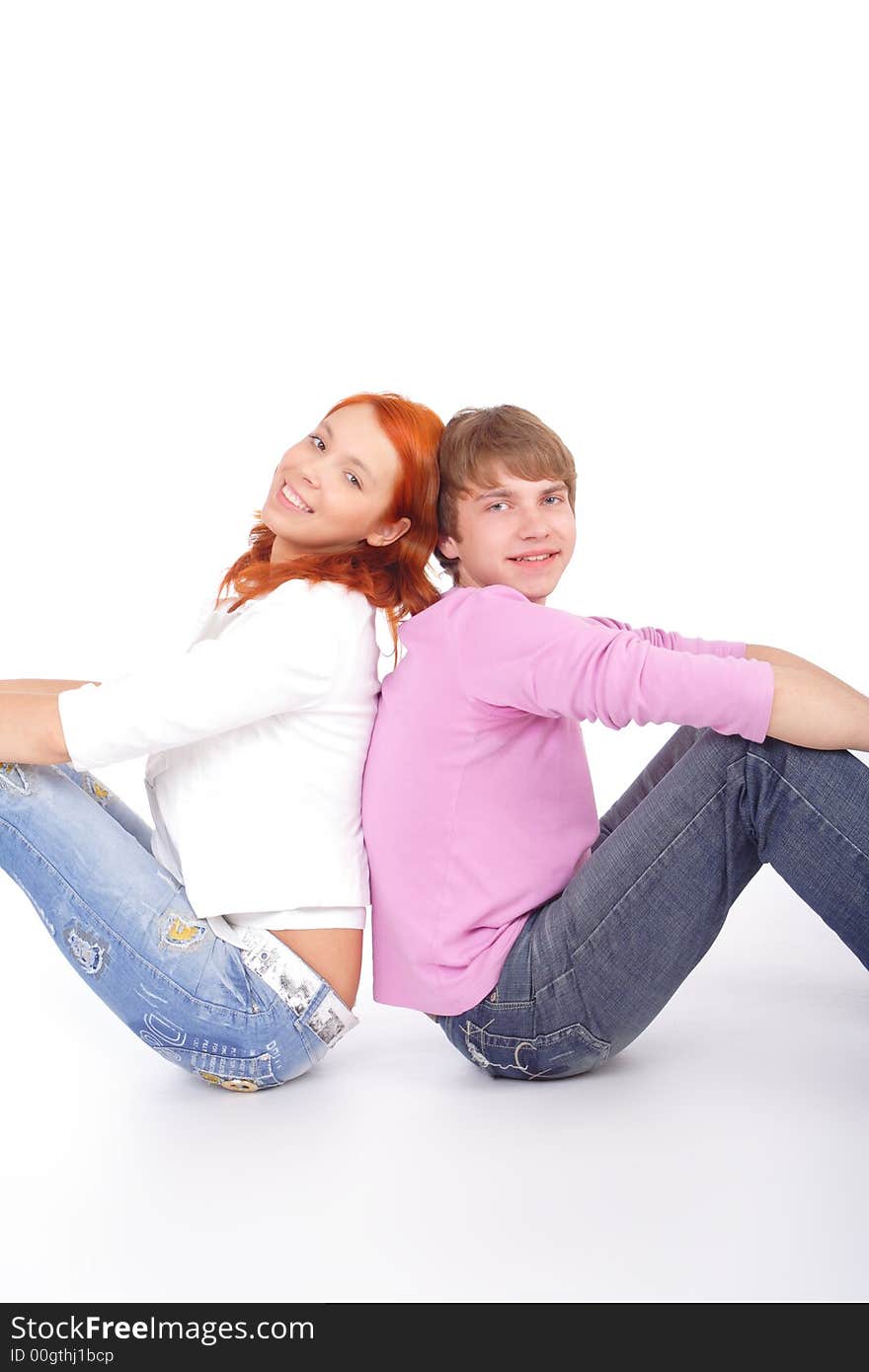 Portrait of a young people. Shot in studio. Portrait of a young people. Shot in studio.