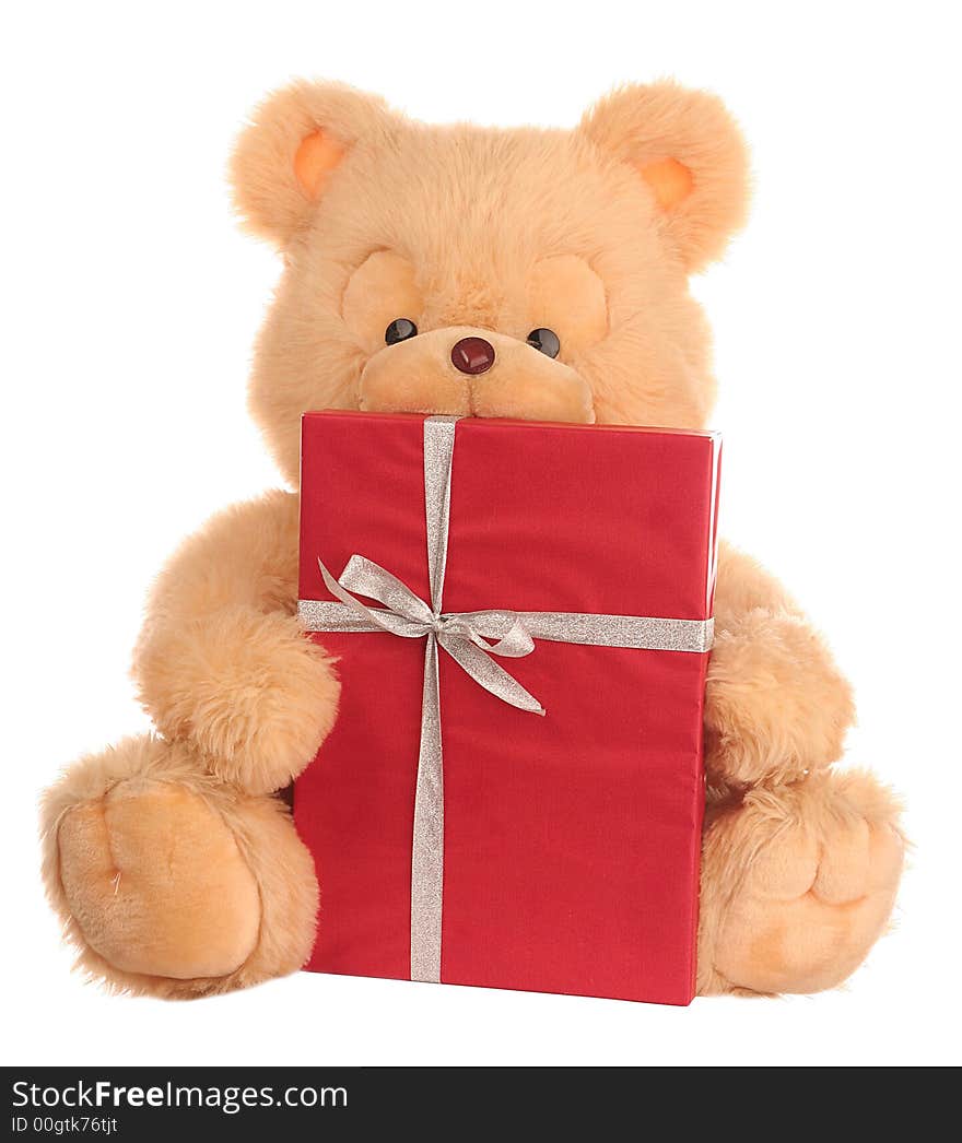 Bear with present