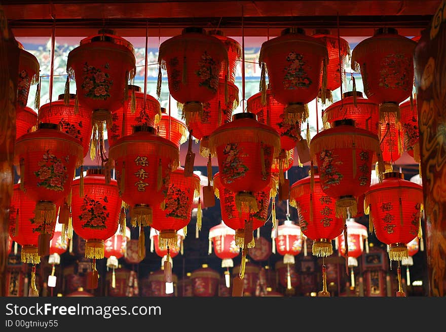 Red color lanterns