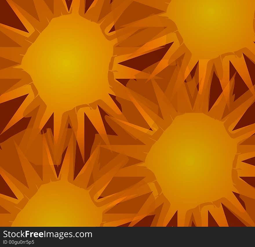 Sunflower Background Pattern 2