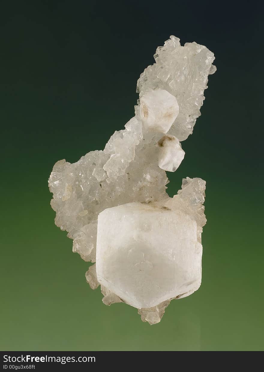 Close up of a prehnite mineral. Close up of a prehnite mineral