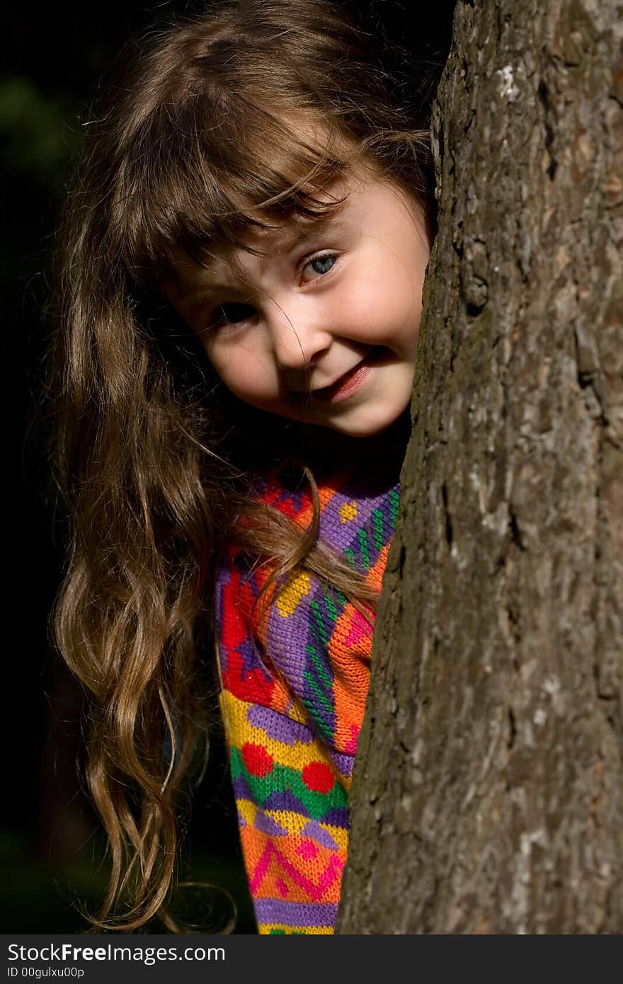 Girl in the forest