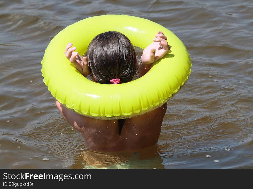 Girl And Buoy