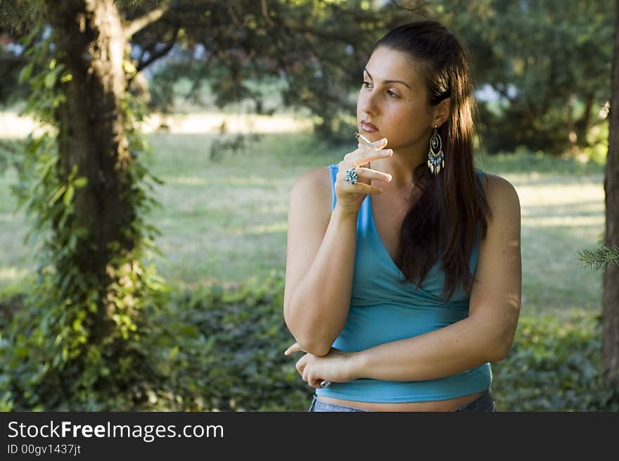 Relaxing With A Cigarette