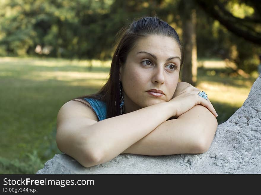 Pretty girl outdoors