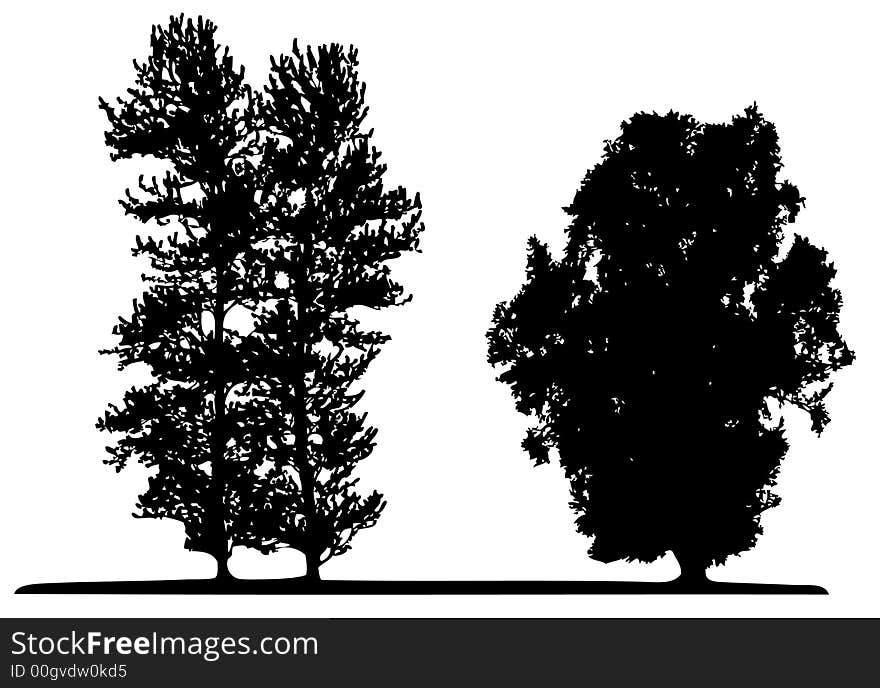 Trees - This image is a vector illustration and can be scaled to any size. Trees - This image is a vector illustration and can be scaled to any size