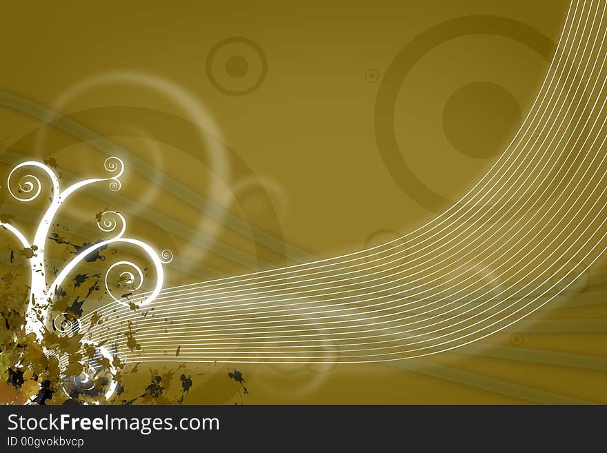 Abstract graphic silhouette color background