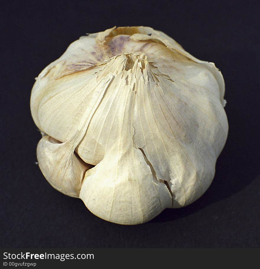 Close up of a garlic bulb. Close up of a garlic bulb