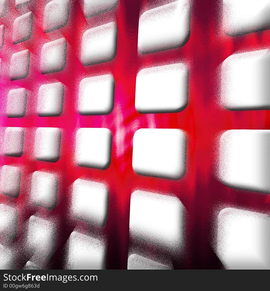 Abstract red wavy background with a highlight running through it