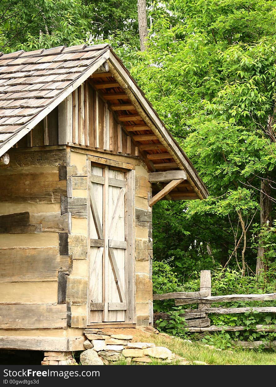 Rustic log building