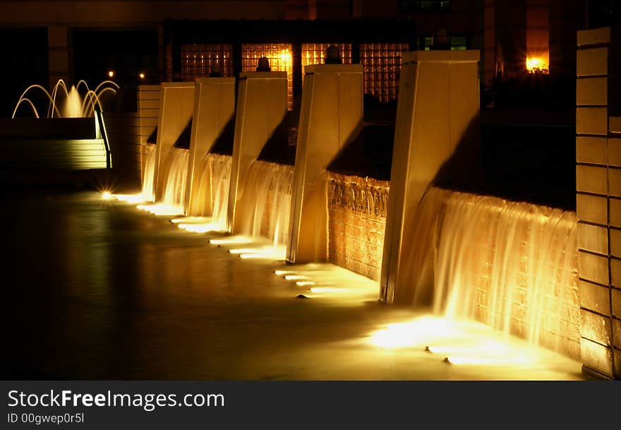 Fountain shot on night