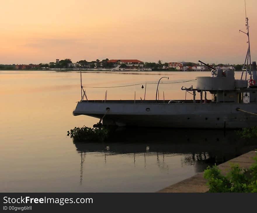 Boat on river in Paraguay. Boat on river in Paraguay