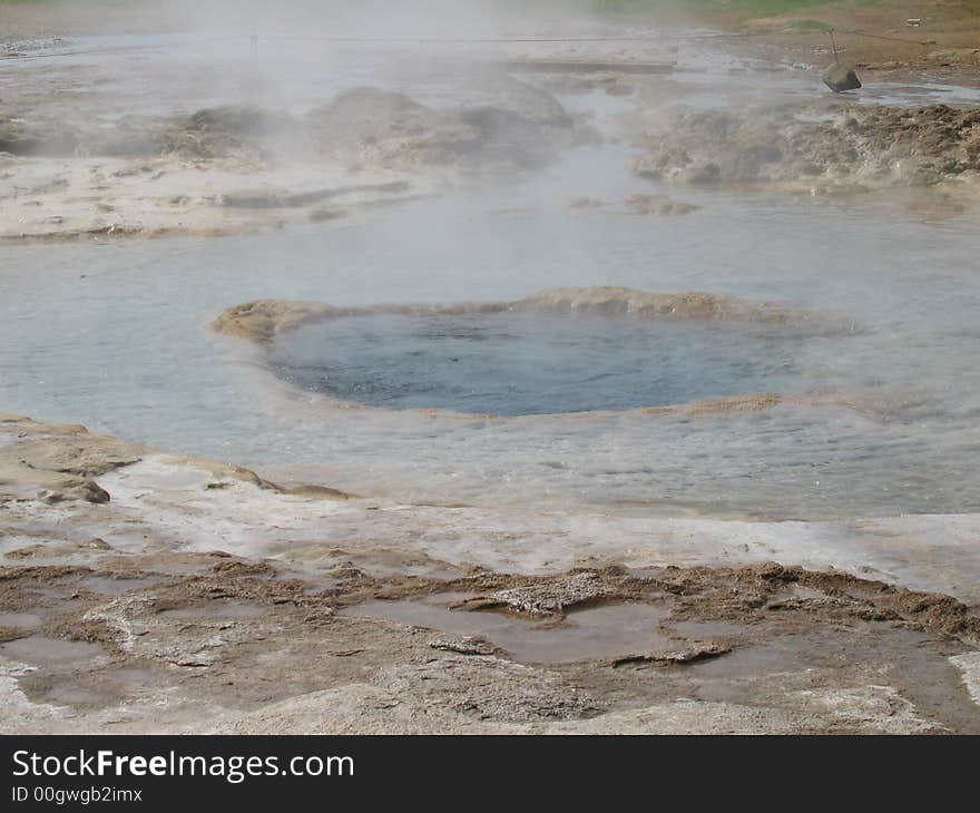 Strokkar Geyser In Iceland