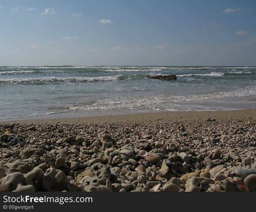 Empty beach and sea,sea beach