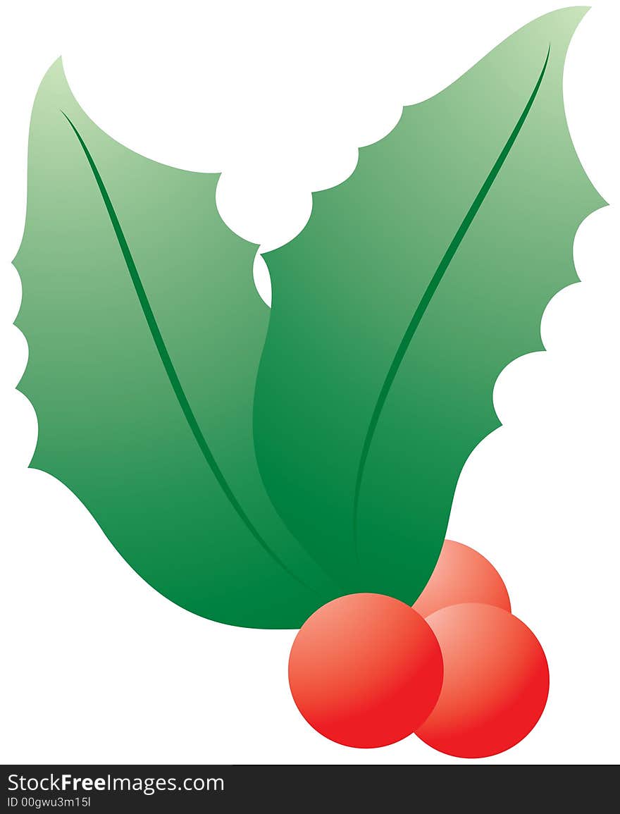 Green leaves is very useful for christmas designs.