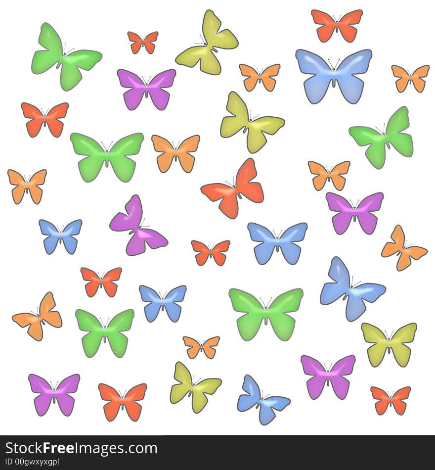 Butterfly party paper