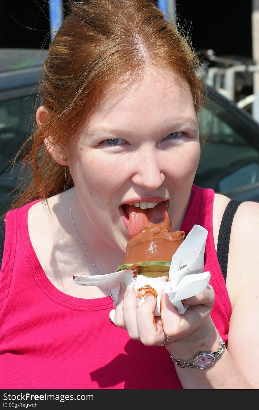 Girl With Ice Cream