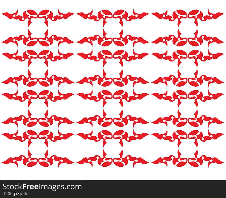 Wallpaper pattern in love red color. Wallpaper pattern in love red color