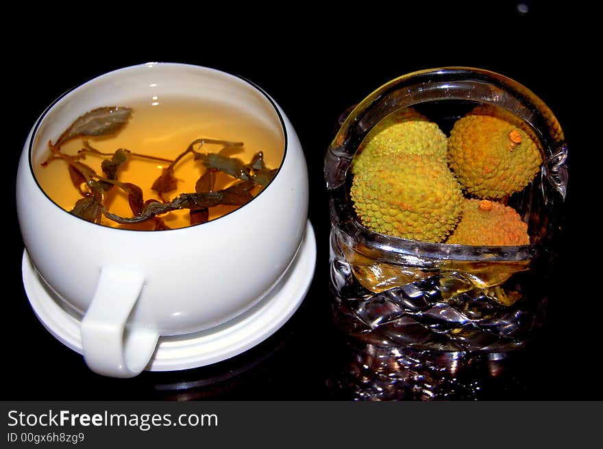 Tea And Fruits