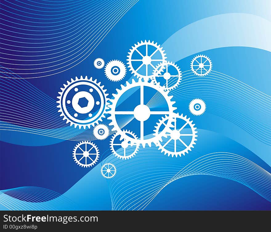 wheels with scroll pattern in blue background. wheels with scroll pattern in blue background