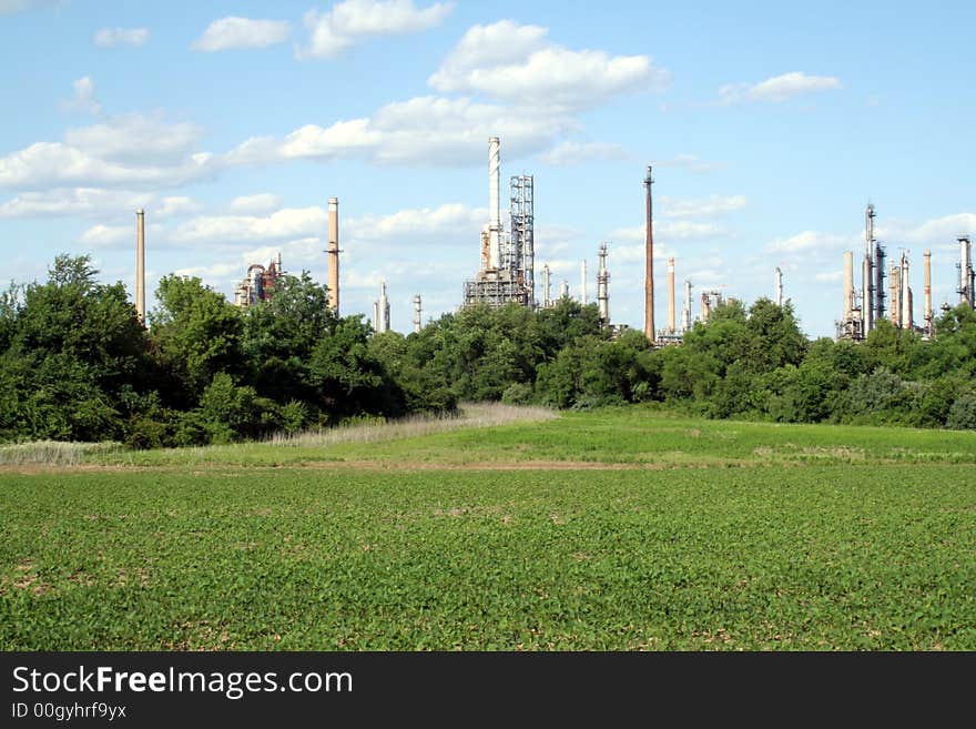 This is an image of an industrial site. This is an image of an industrial site.