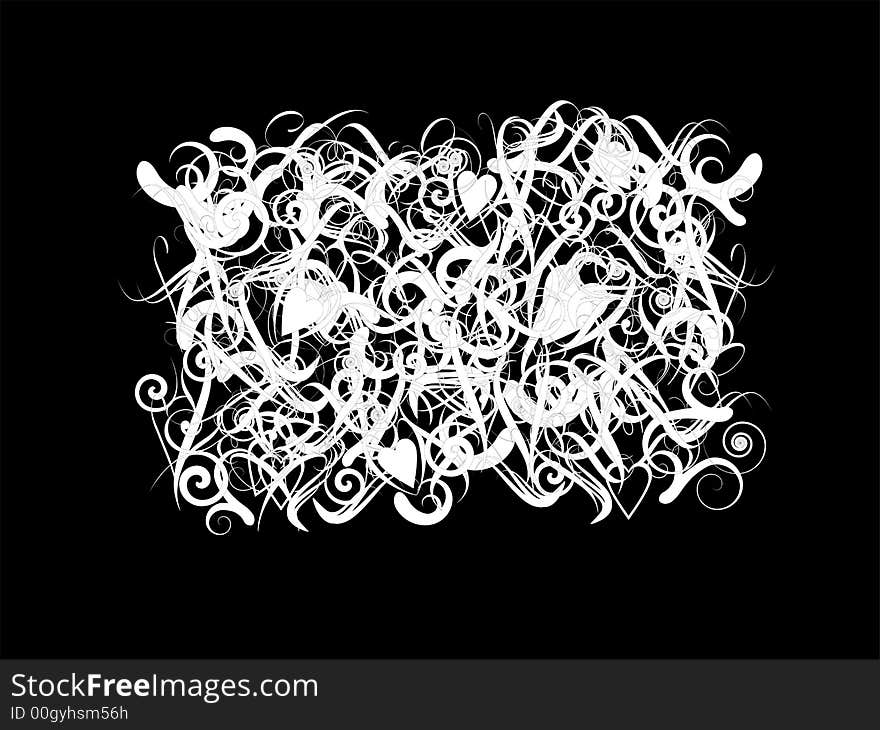 Contemporary abstract background illustration with lots shapes