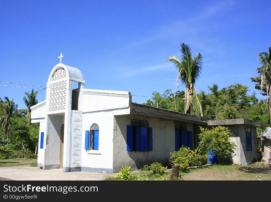 A chapel or a place of worship from remote barrio in the Philippines