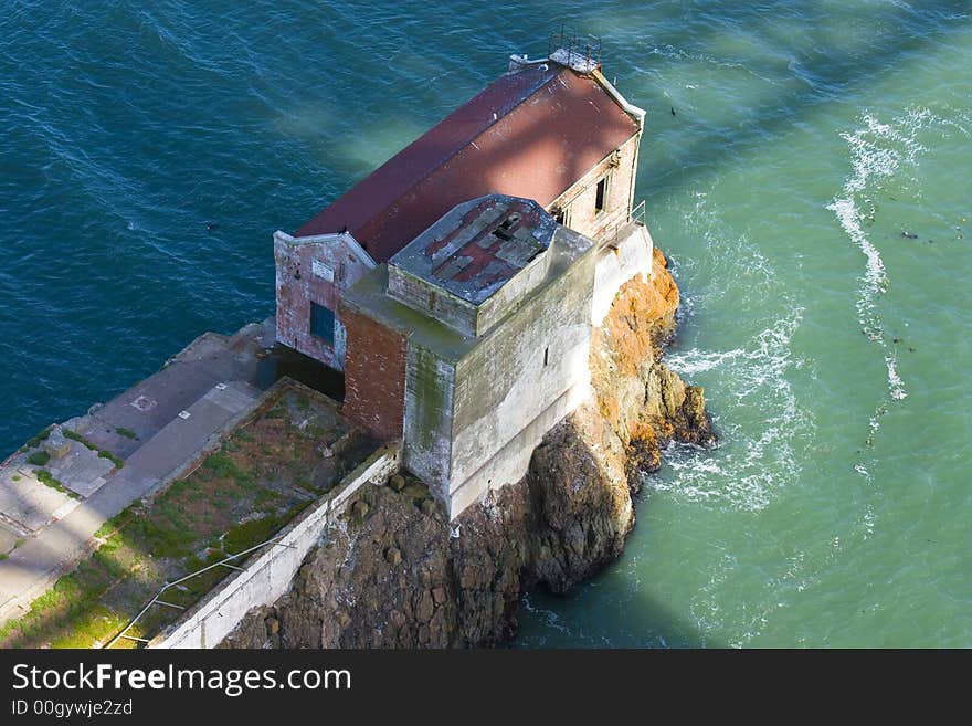 Old cliff house at the Golden Gate Bridge. Old cliff house at the Golden Gate Bridge