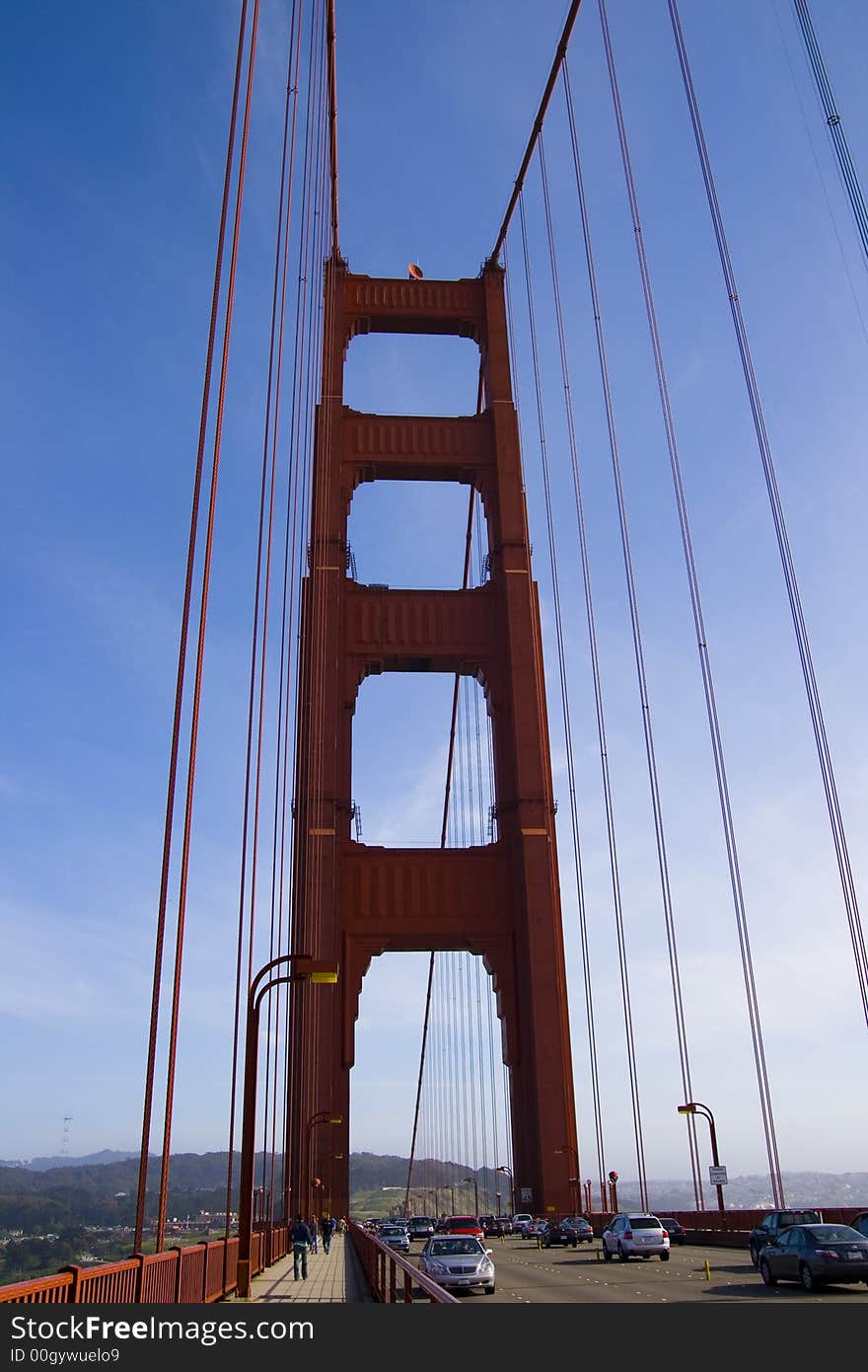 The famous Golden Gate Bridge in San Francisco