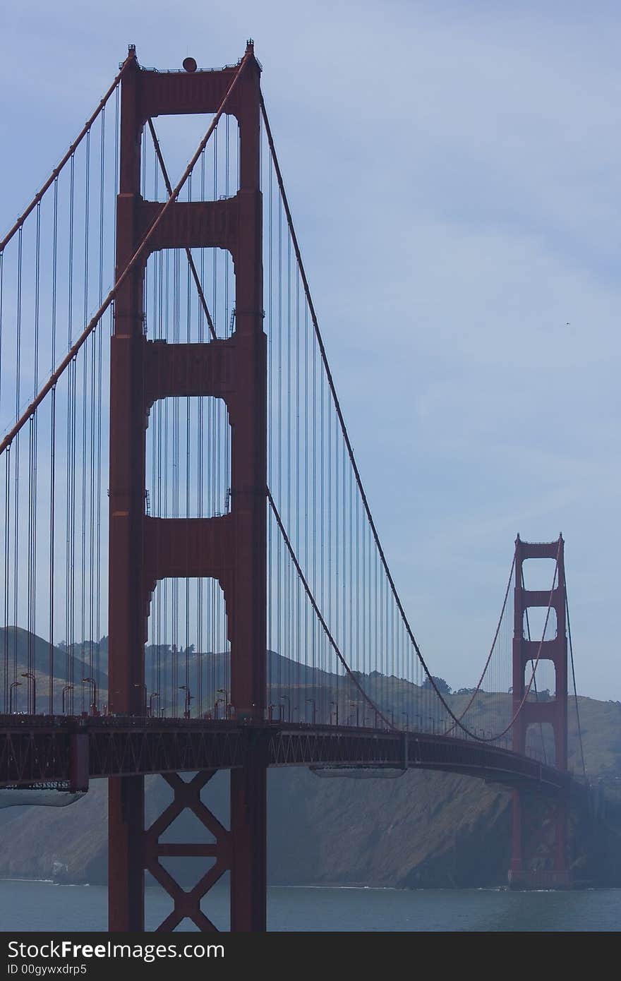 The famous Golden Gate Bridge in San Francisco