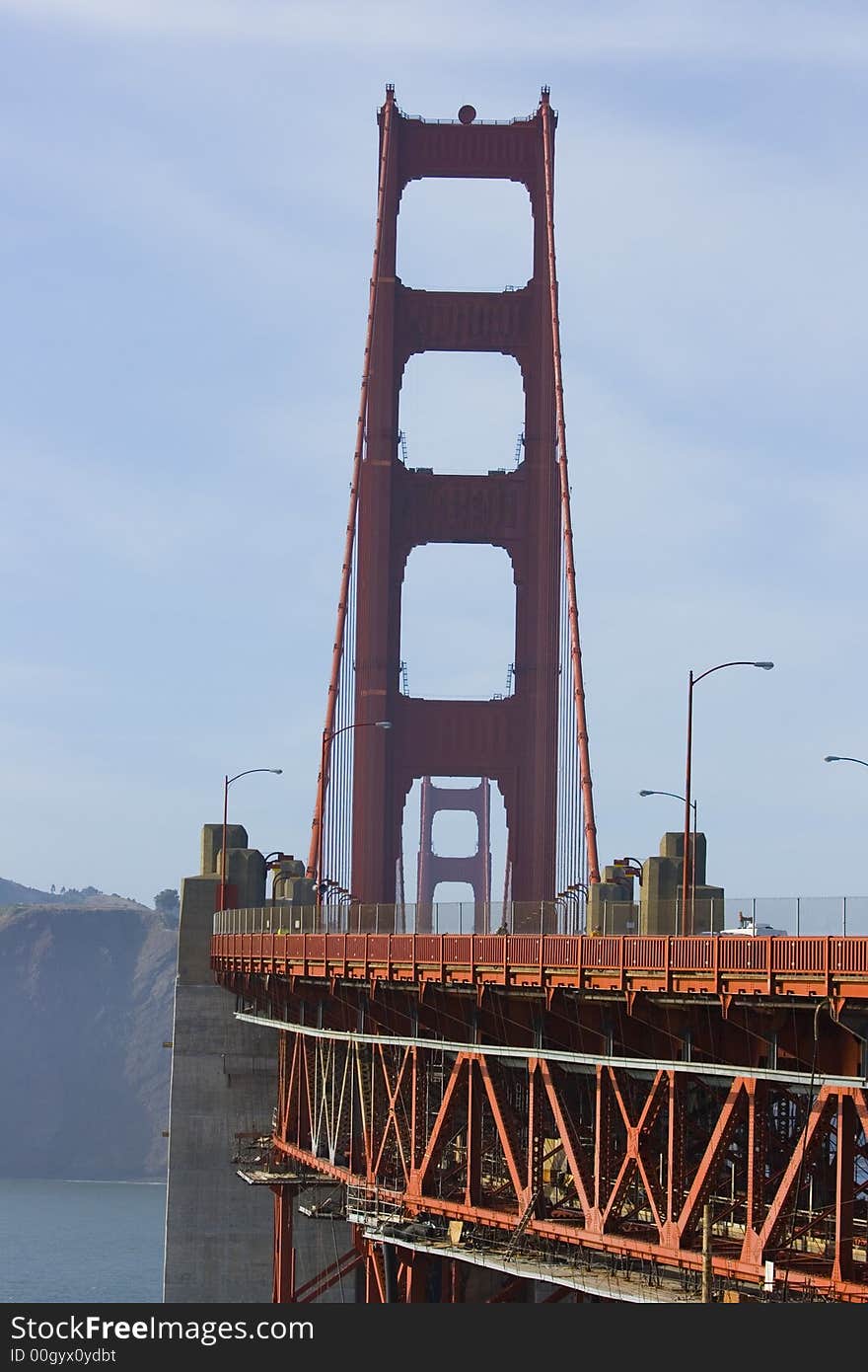 The famous Golden Gate Bridge in San Francisco