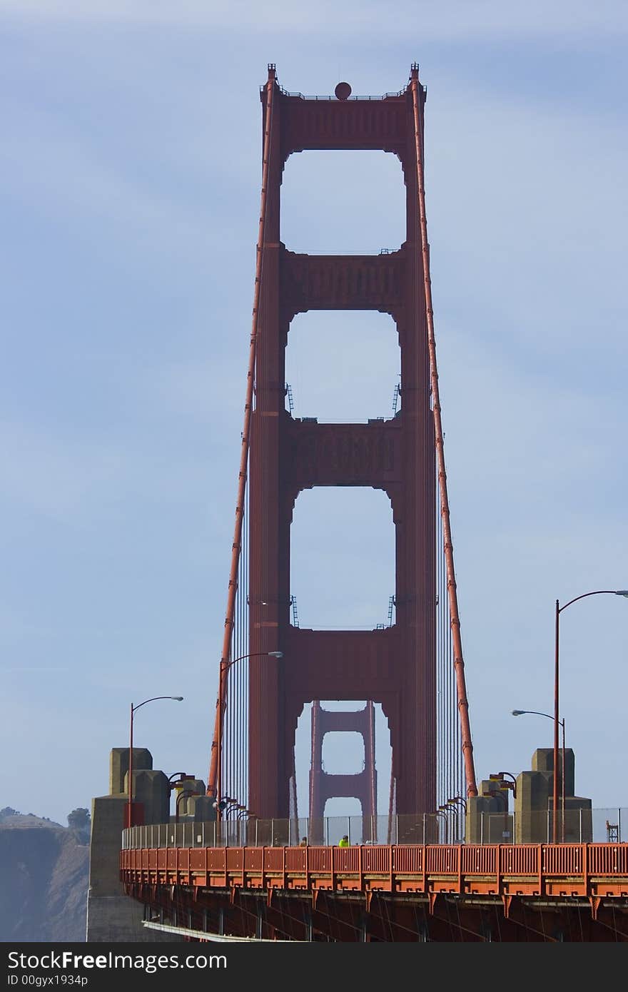 The famous Golden Gate Bridge in San Francisco