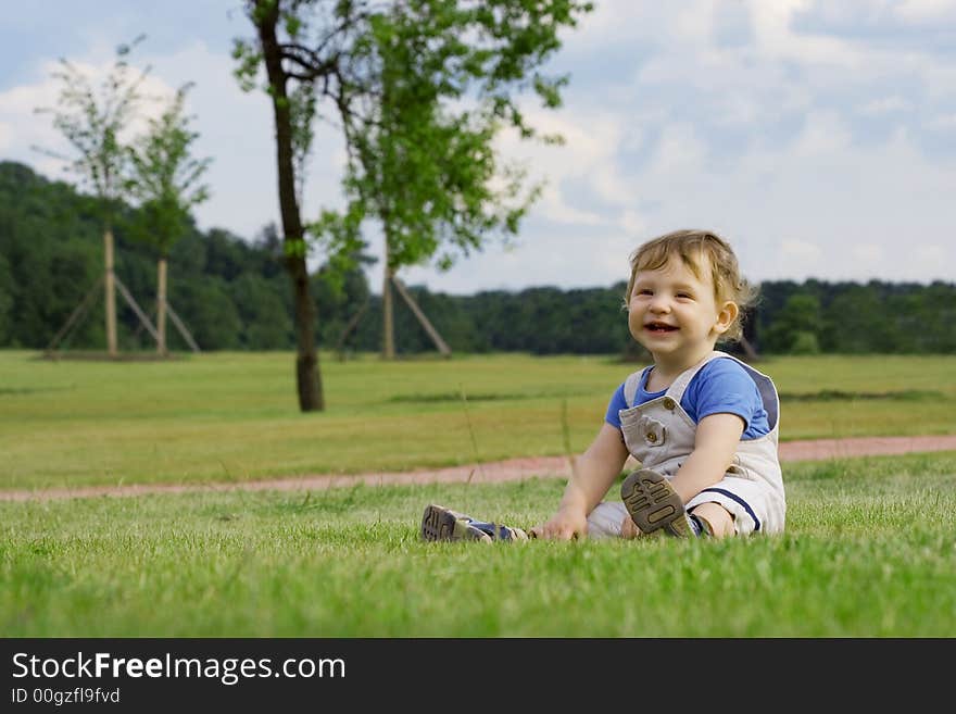 Boy On The Grass