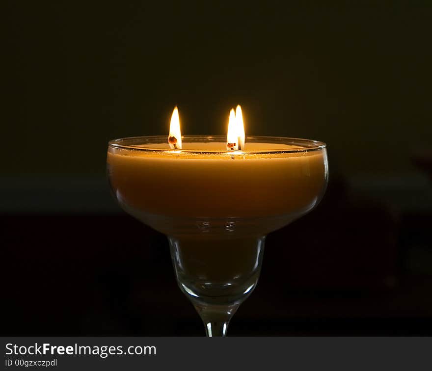 Orange candle