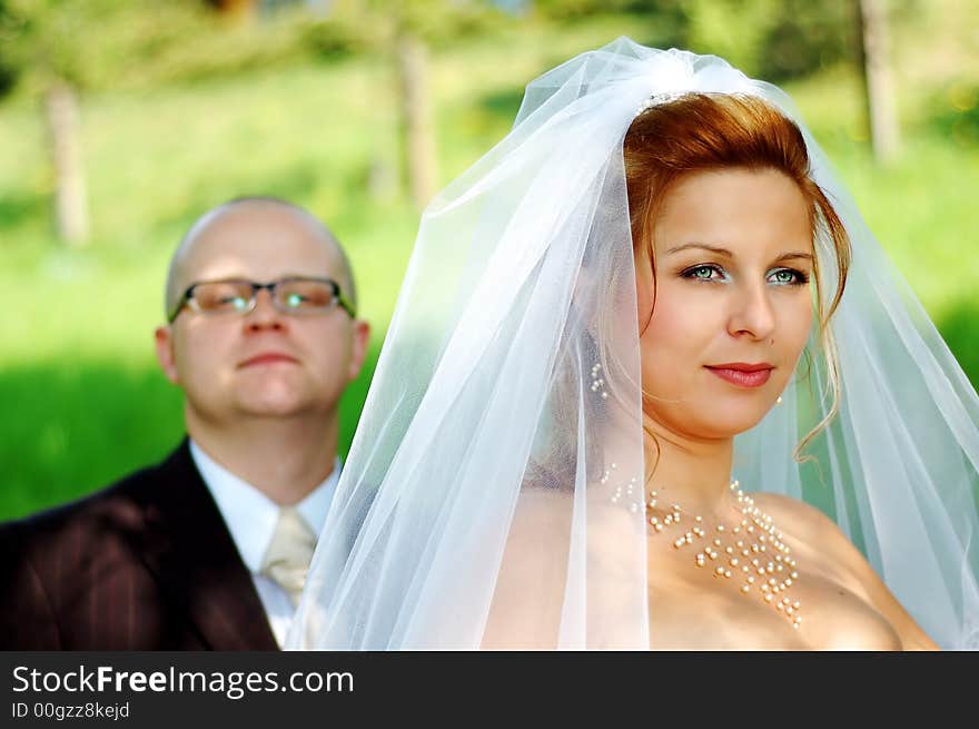 The photo from a wedding day.