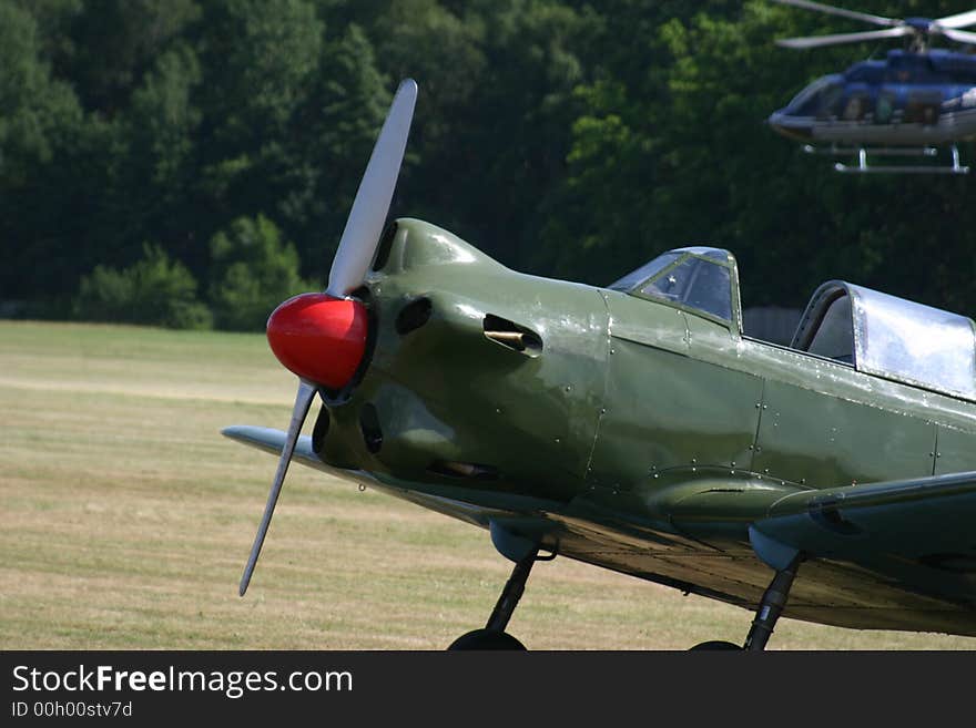 Airshow planes in a acrobatic formation. Airshow planes in a acrobatic formation