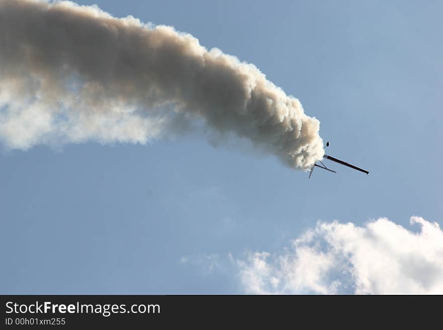 Airshow planes in a acrobatic formation. Airshow planes in a acrobatic formation