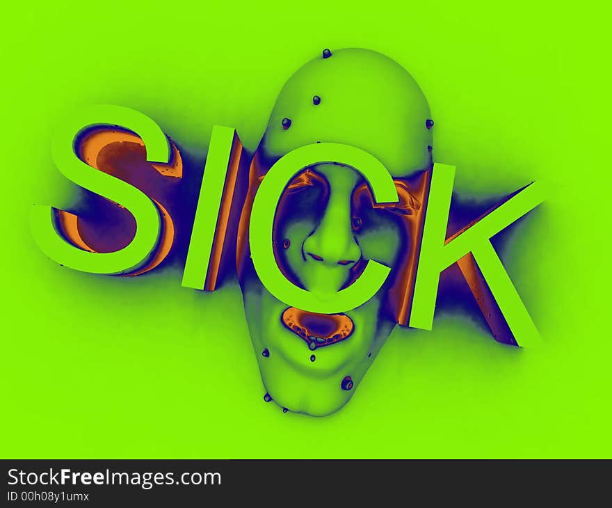 An image of a person who is sick. An image of a person who is sick.