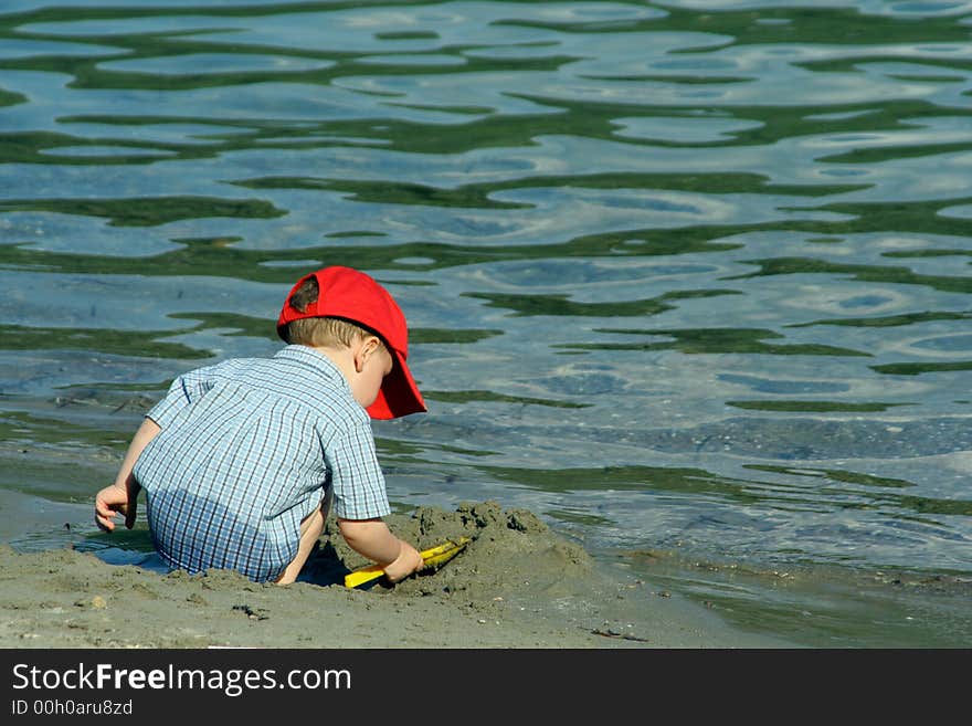 Boy on beach