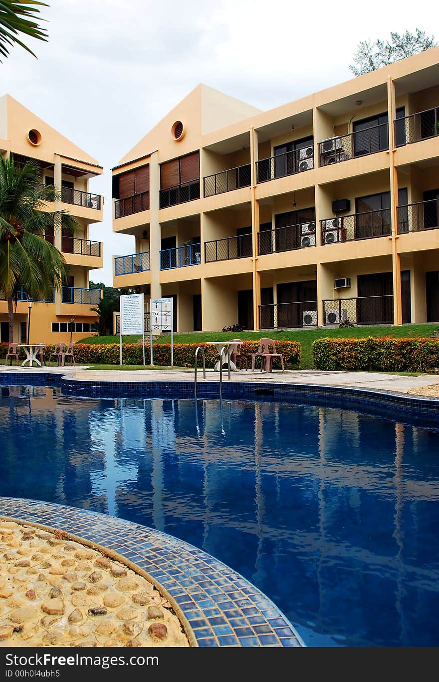 Swimming pool image, location at melaka, malaysian