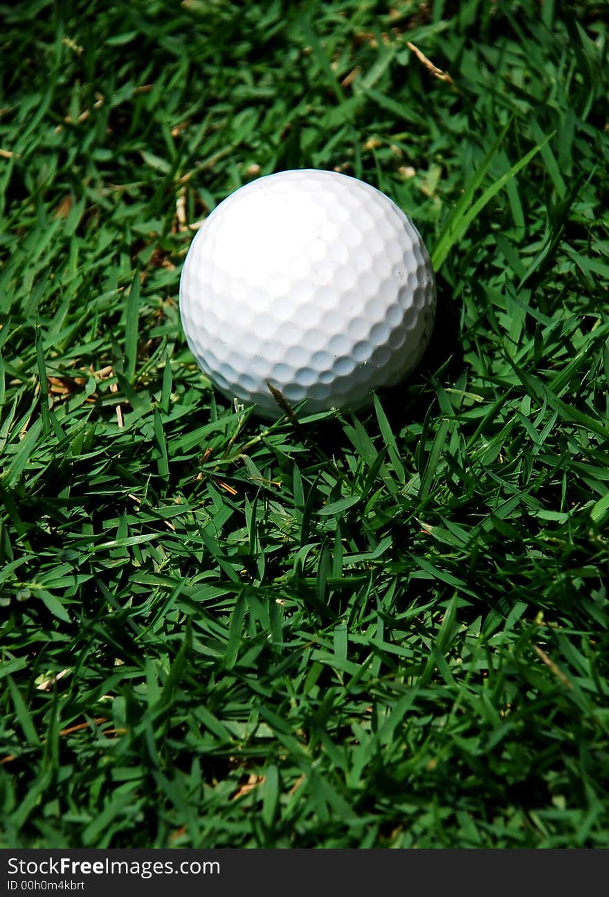 White golf ball