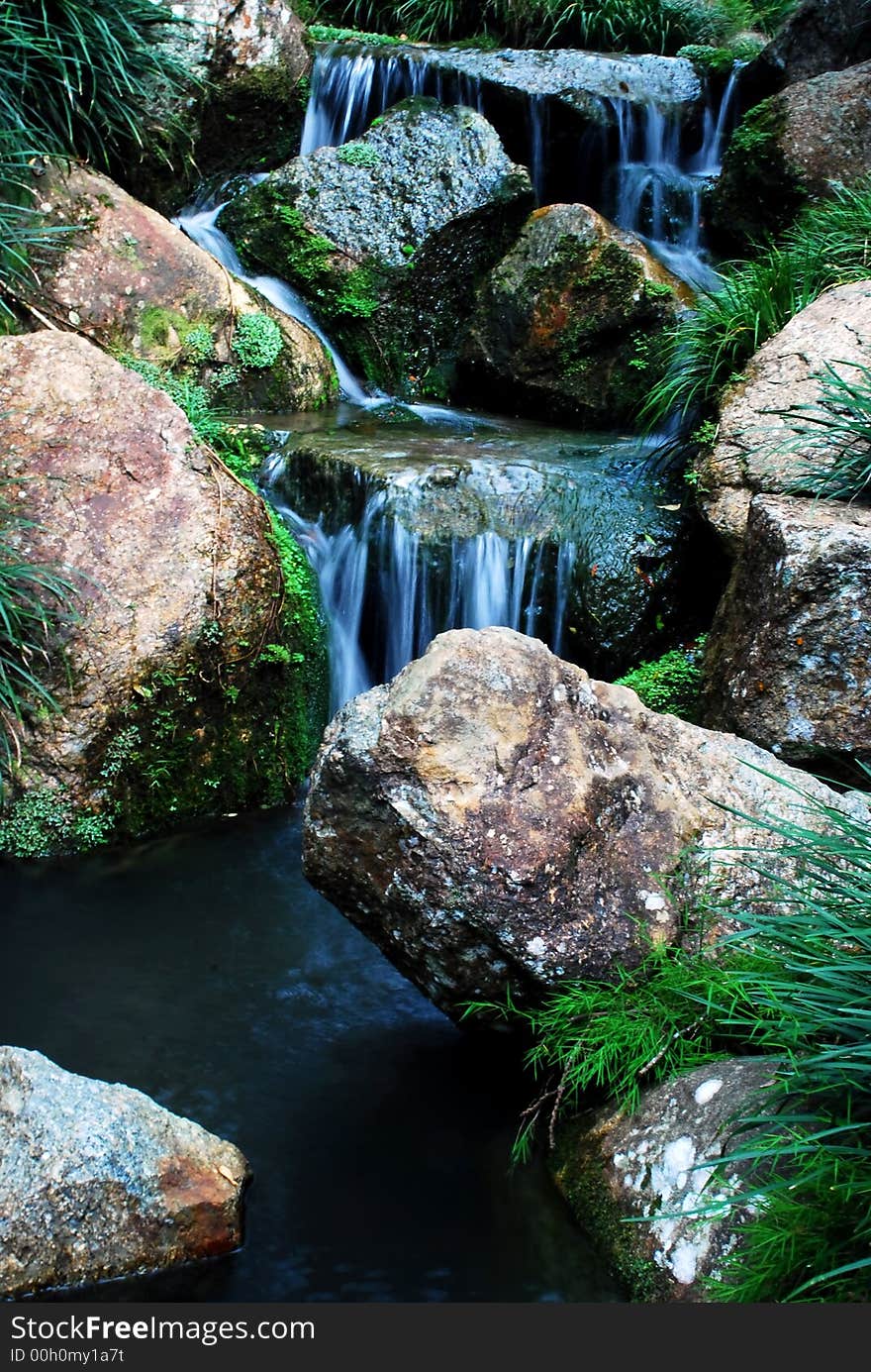 Beautiful waterfall image, location at malaysian