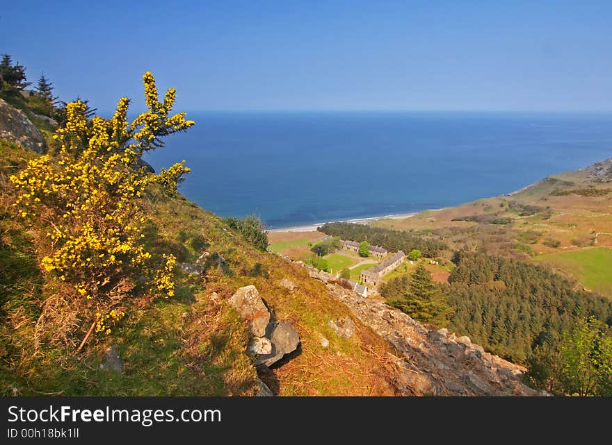 View over Nant Gwrtheyrn, Wales