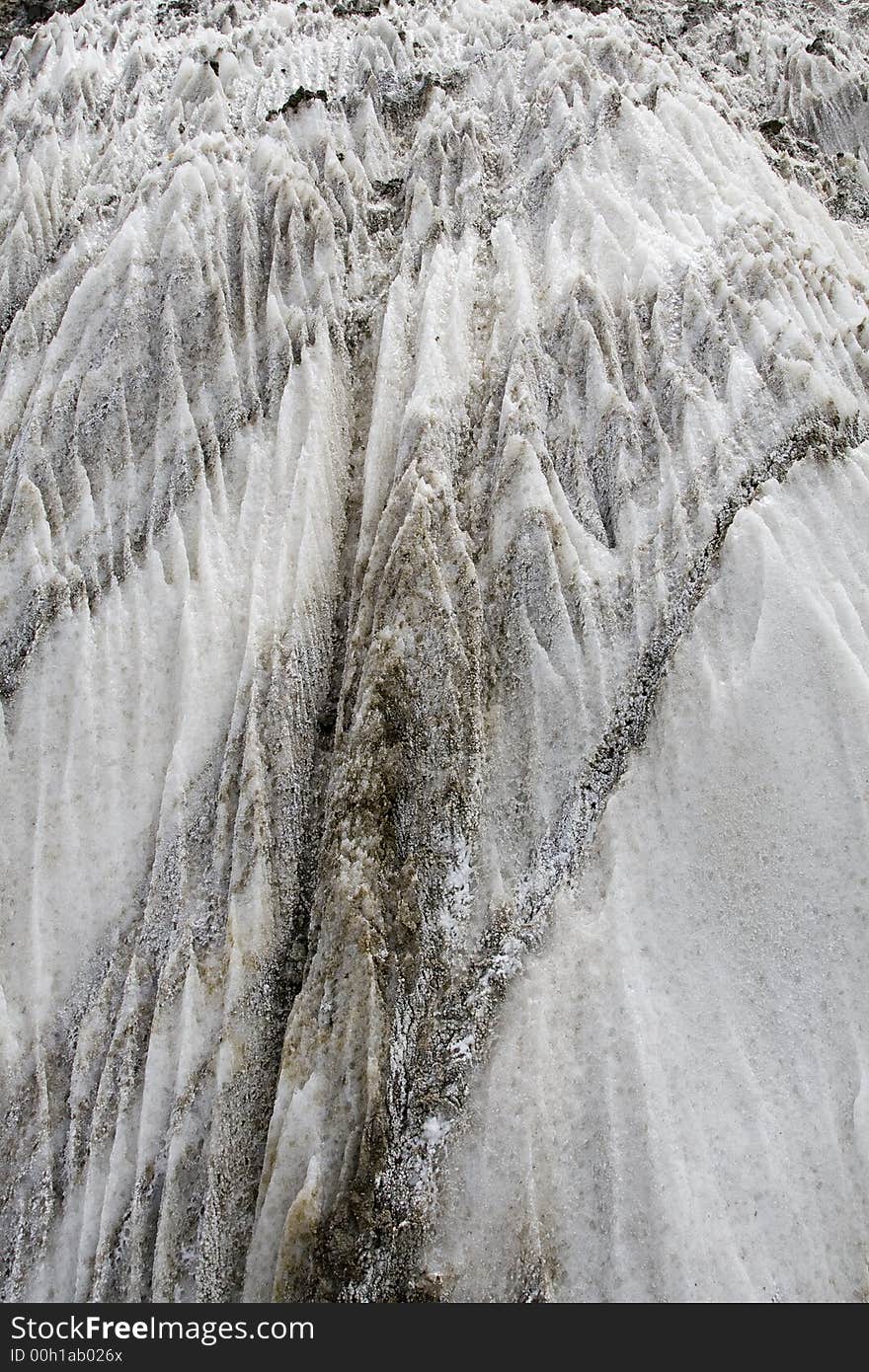 Eroded Salt stone on a mountain in Transylvania